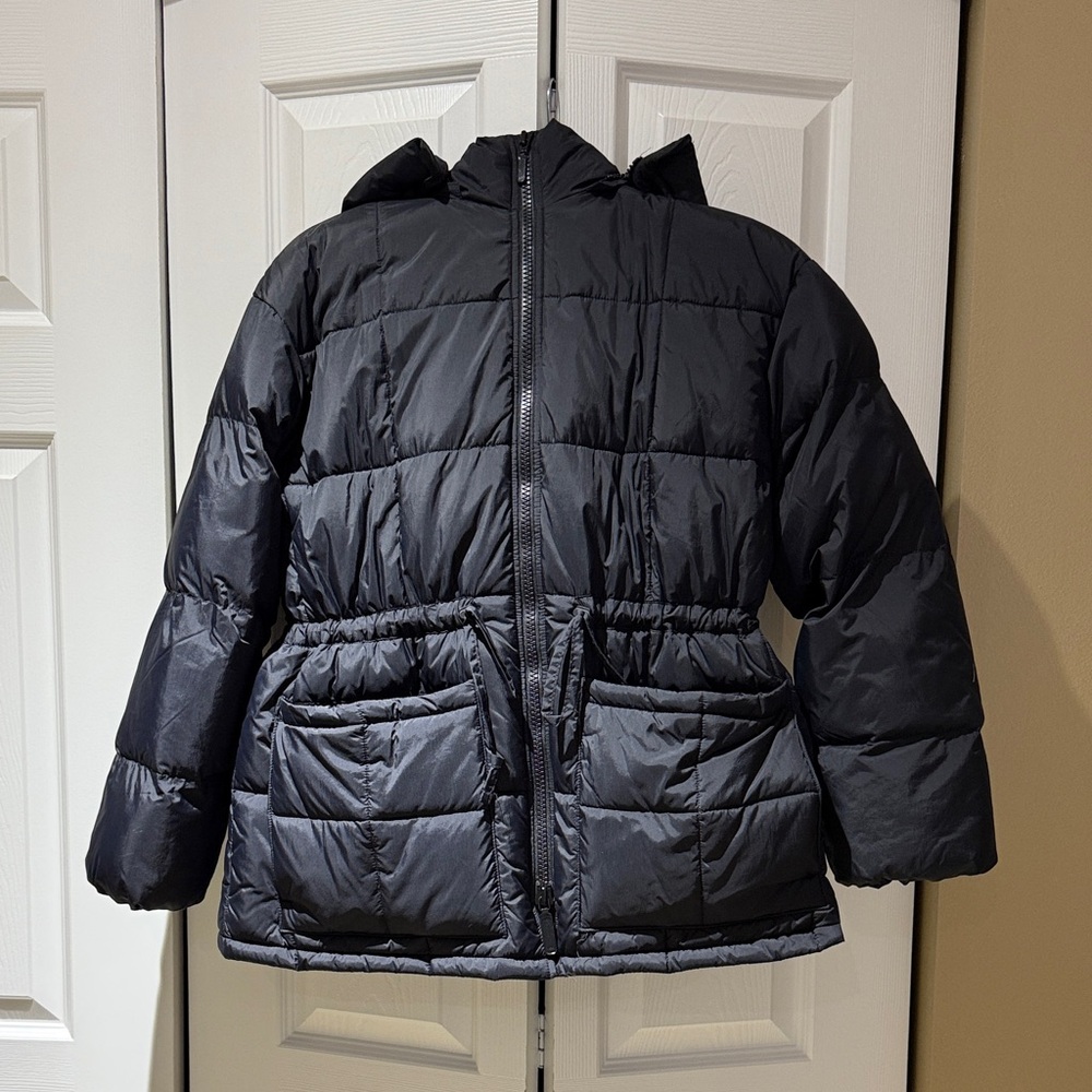 Beyond Yoga Black Puffer Coat